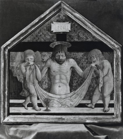 Anonimo — Giovanni Ambrogio Bevilacqua, detto Liberale. Cristo nel sepolcro sorretto da due angeli — insieme